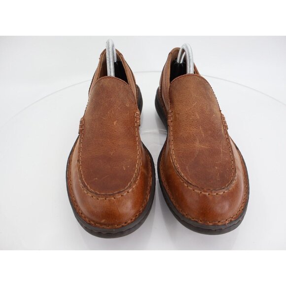Born Thatcher Moc Toe Loafer Brown Leather Slip On Shoes Men SIze 9 Comfy - Picture 4 of 13
